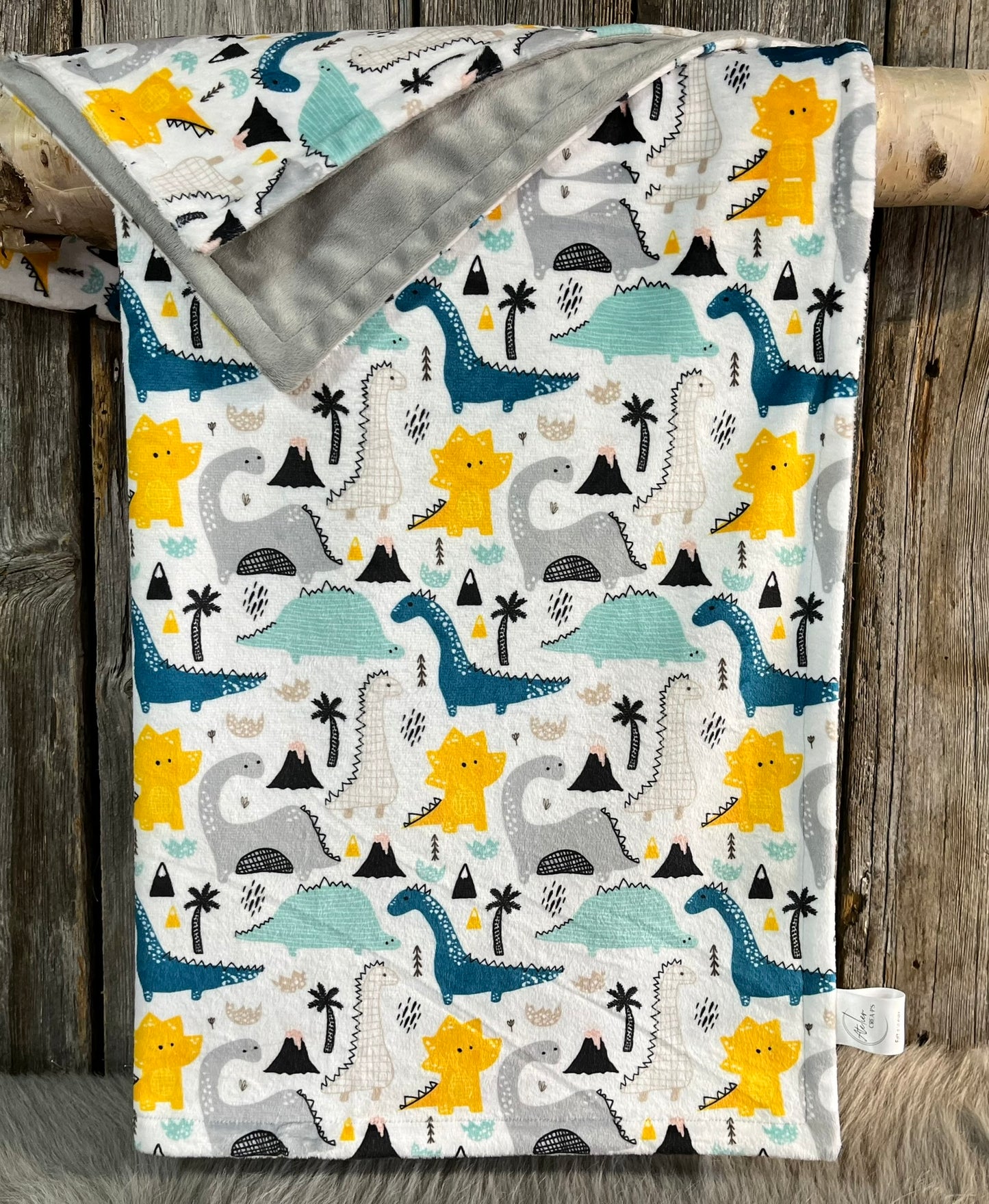 Doudou Minky mini DINOSAURE