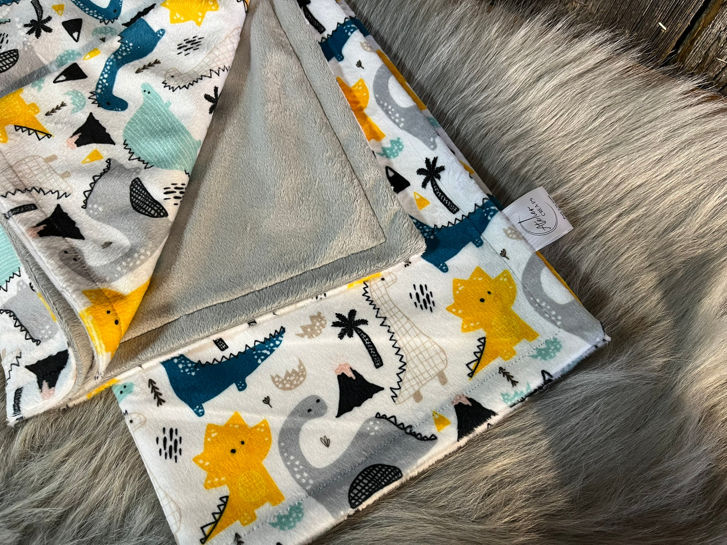 Doudou Minky mini DINOSAURE