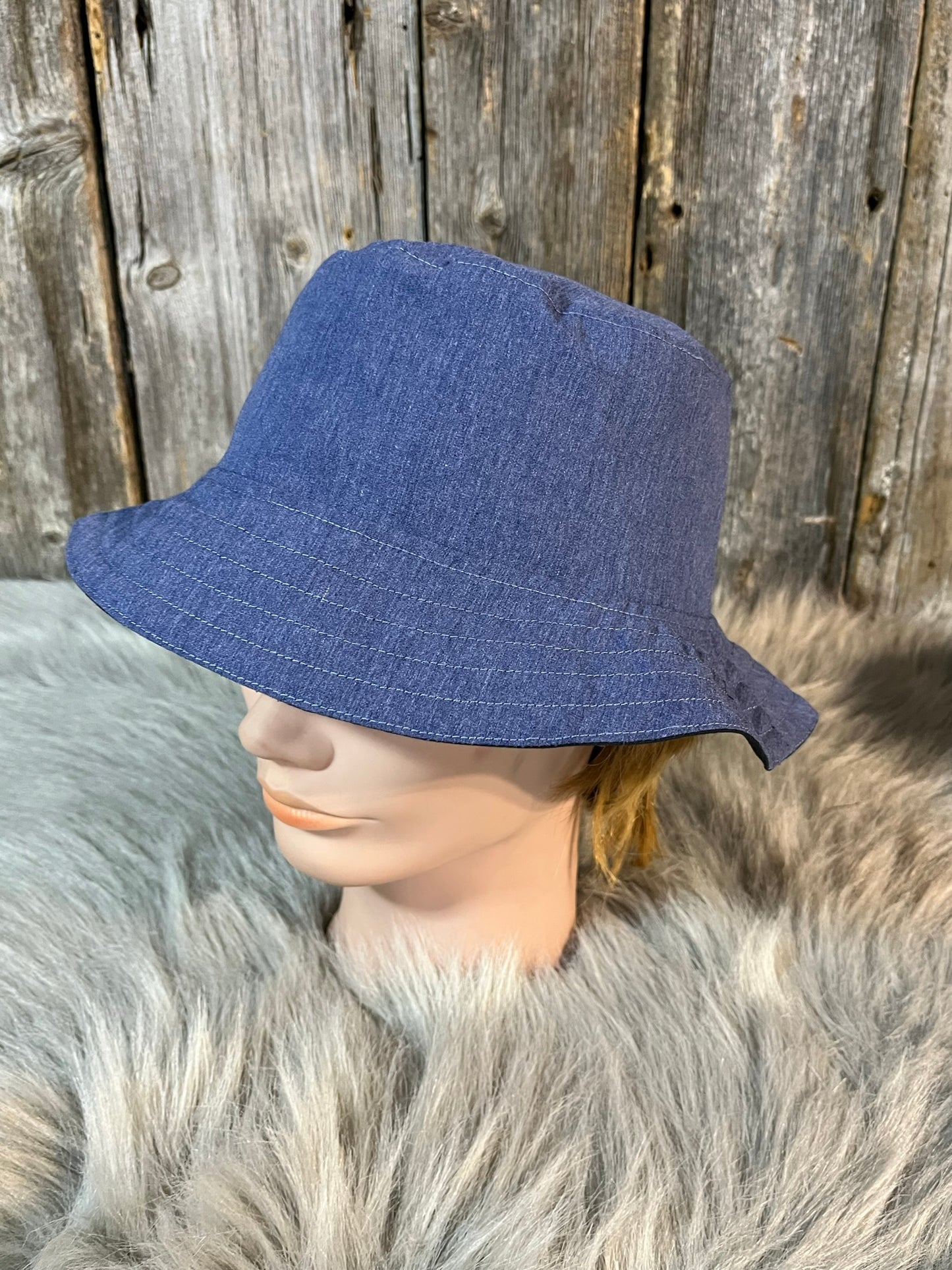 Chapeau Bob marine/CAMPING   Réversible 2 en 1