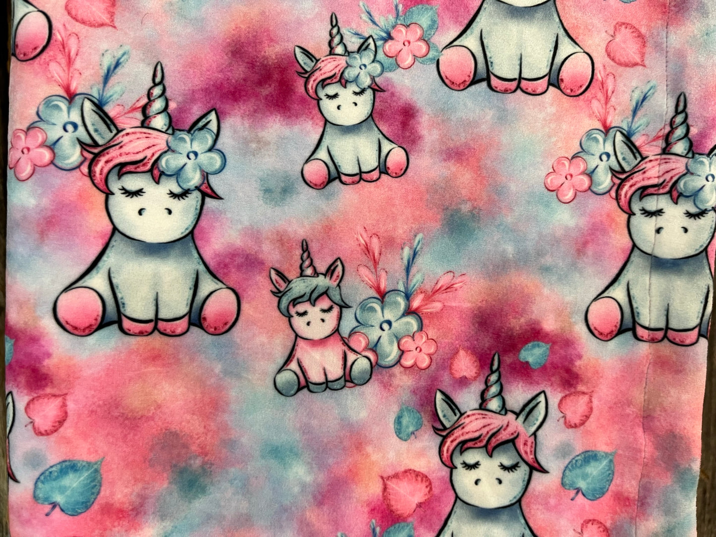 Doudou Minky LICORNE rose